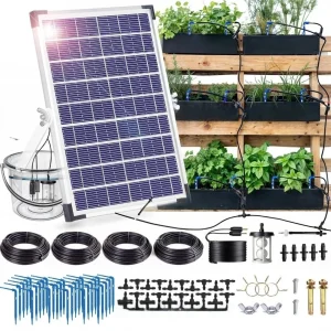 Automatic Solar Powered Irrigation System for Potted Plants with Timer Control