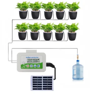 Solar Automatic Drip Irrigation System with Water Pump, IP67 Garden Watering Kit